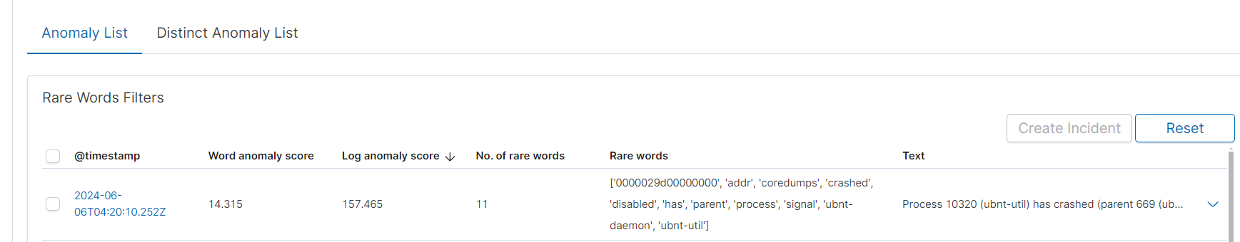 AnomalyDetectionTable